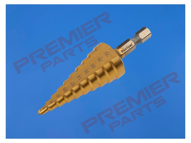 Blue Spot Tools HSS Step Drill (1/4&quot; Hex Shank) (4-22MM)