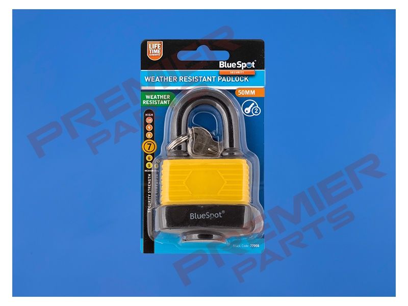 Blue Spot Tools 50mm Weather Resistant Padlock
