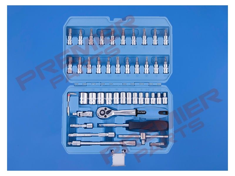 Blue Spot Tools 46 PCE 1/4&quot; Metric Socket Set (4-14mm)