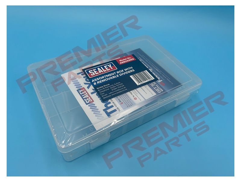 Assortment Box with 8 Removable Dividers 220 x 150 x 40mm (W x D x H)