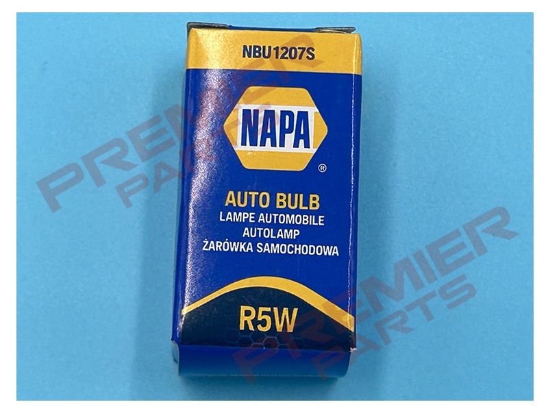 NAPA Auxiliary Miniature Bulb R5W 12V 5W BA15s (NBU1207S)