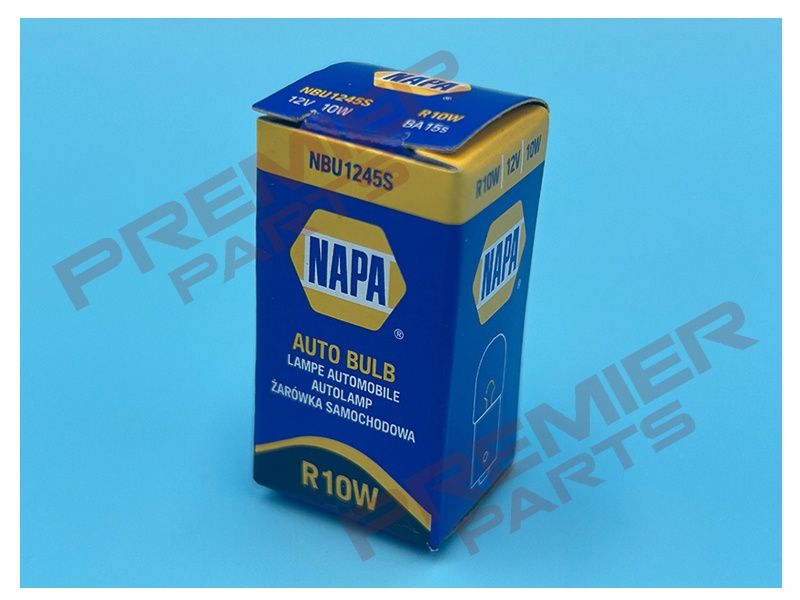 NAPA Rear Tail Back Stop Light Miniature Bulb 12V 10W SCC BA15s NBU1245S