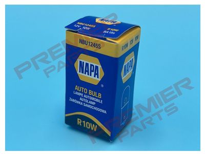 NAPA Rear Tail Back Stop Light Miniature Bulb 12V 10W SCC BA15s NBU1245S