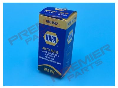 NAPA Rear Tail Back Stop Light Bulb Halogen 12V 21W W3x16d Capless NBU1582