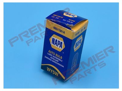 NAPA Side Marker Light Miniature Bulb Amber 12V 5W W2.1×9.5d Capless NBU1501A