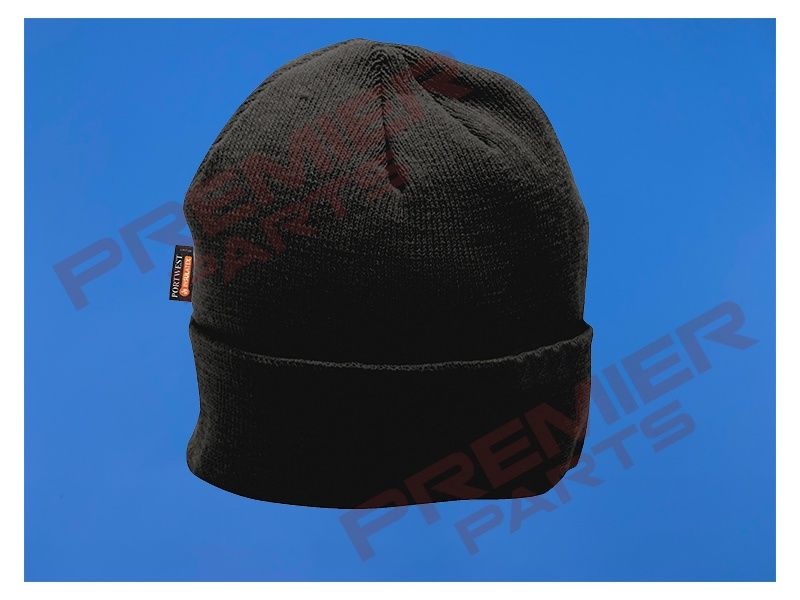 B013 - Insulated Knit Beanie, Colour: Black