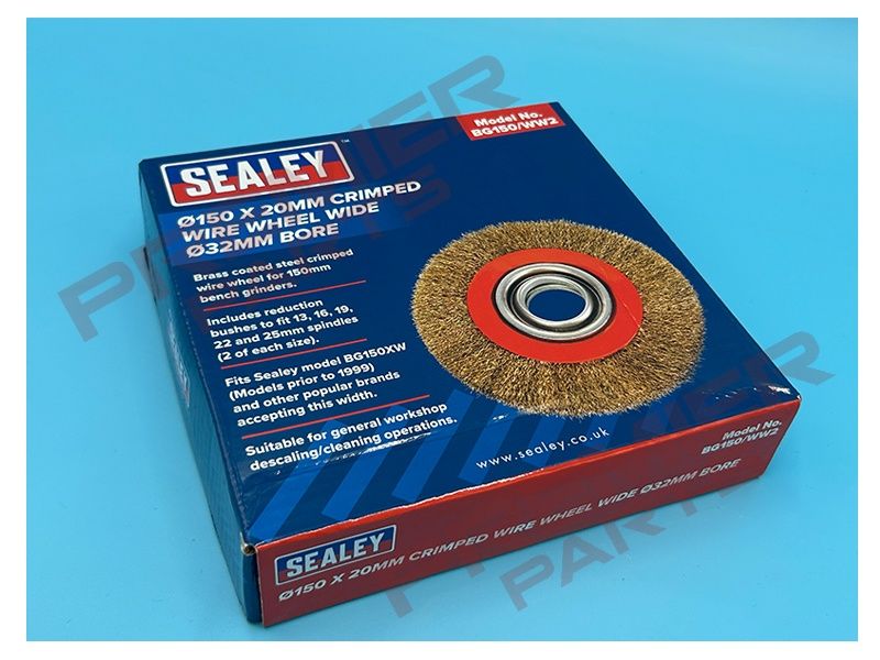 150 x 20mm Crimped Wide Wire Wheel 32mm Bore