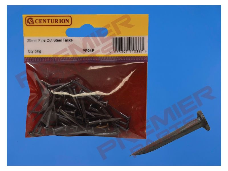25mm Fine Cut Steel Tacks (50g)