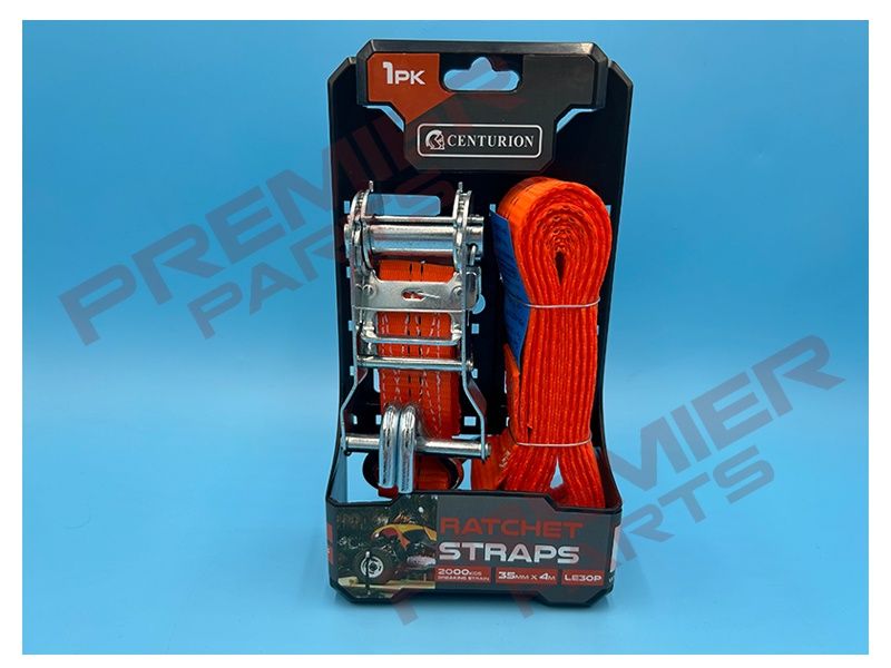 Heavy Duty Ratchet Strap, (35mm x 4m), 2000kg, Single