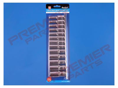 Blue Spot Tools 13 PCE 3/8&quot; Metric Deep Socket Set (6-19mm)