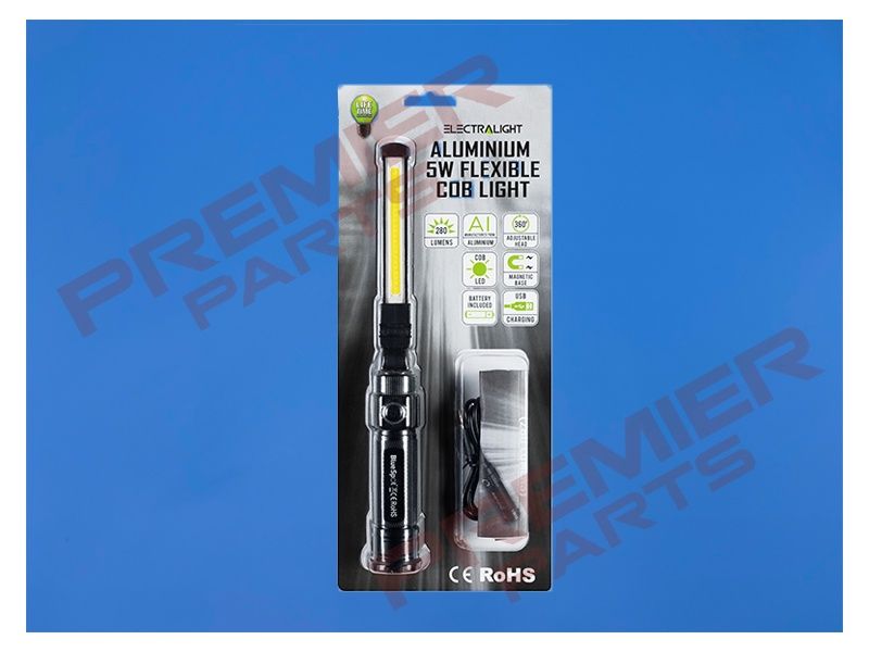 Electralight Aluminium 5W Flexible COB Light (280 Lumens)