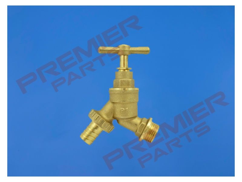 Garden Hose Tap, Brass, 1/2 &quot;