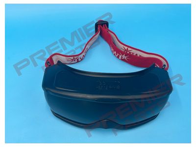 WIDE VISION BLK FRME GOGGLE RED SWP BAND IR5
