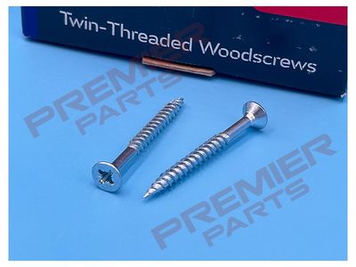 8 X 1&quot;3/4 (4.0X45MM) COUNTERSUNK POZI WOODSCREWS BOX 200