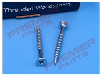 8 X 1"3/4 (4.0X45MM) COUNTERSUNK POZI WOODSCREWS BOX 200