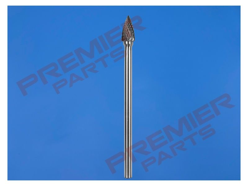 Tungsten Carbide Rotary Burr Extra-Long Arc Pointed Nose 10mm