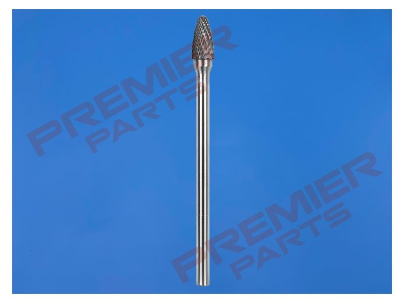 Extra-Long Arc Round Nose Tungsten Carbide Rotary Burr 10mm