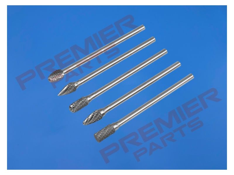 Extra-Long Tungsten Carbide Rotary Burr Set 5pc