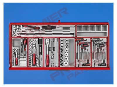 37" PRO35™ roller cabinet tool kit 663 pieces red