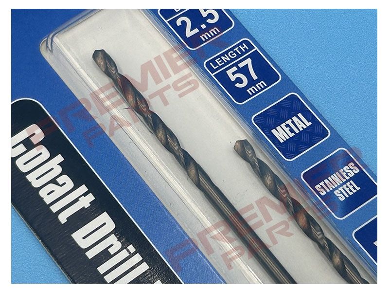 Professional Cobalt Jobber Drill Bit Pre Packed (2) 2.5mm