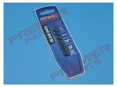 Professional Cobalt Jobber Drill Bit Pre Packed (2) 3.3mm