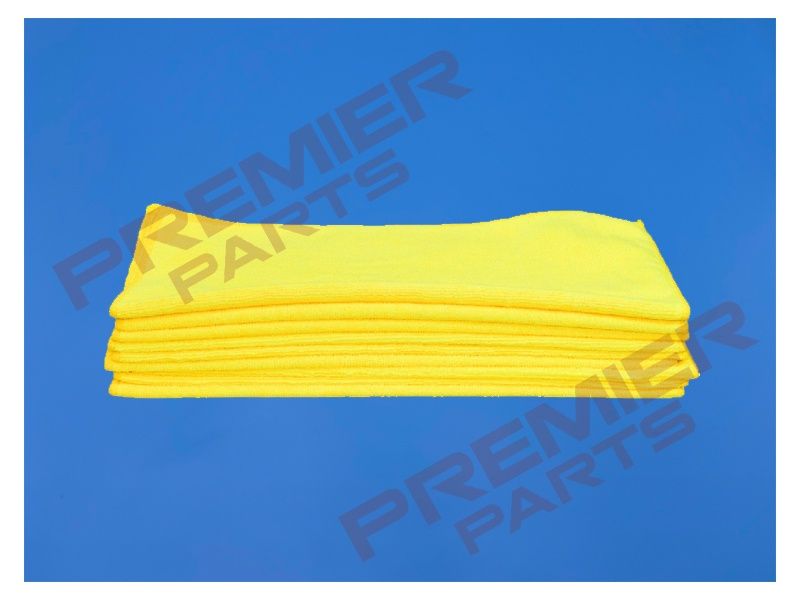Standard Grade – Trade Pack Of 10 Microfibre Cloths, Colour: Yellow