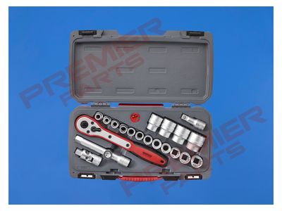 MECCA PRO 1/2" Socket Set 12 pt 21 Pieces