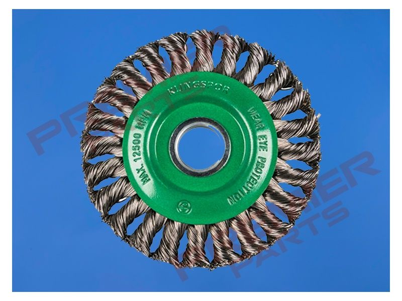 BR 600 Z Wheel brush, knotted wire for Stainless steel, 125x14mm thread M14 0.5 Steel