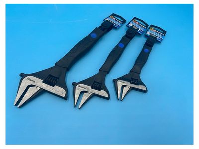 Wide Jaw Adjustable Wrench 6", 8", 10"