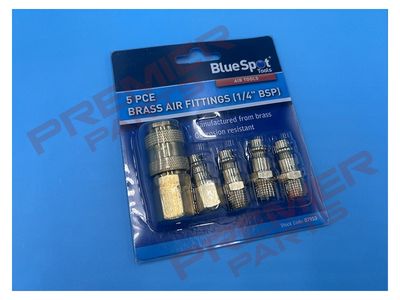 5 PCE Brass Air Fittings (BSP)