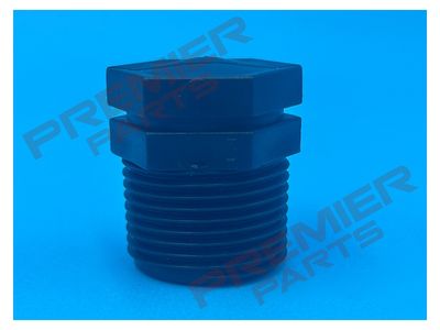 3/4 BLACK POLYPROPYLEN BSP THREADED PLUG