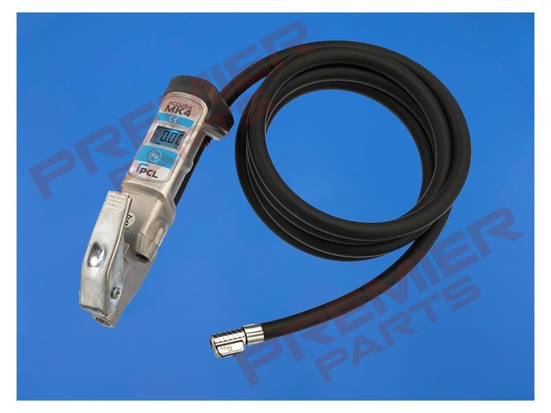 ACCURA MK4 Tyre Inflator 2.7m Hose Single Clip-on Connector