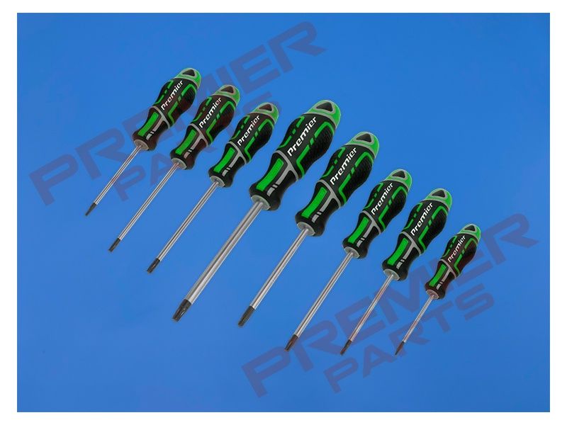 Premier GripMAX® Security TORX-Star* Screwdriver Set 8pc - Hi-Vis Green