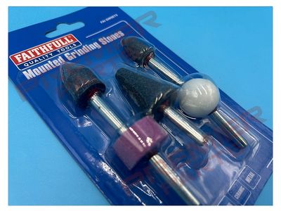 FAIGWSET5 Mounted Grinding Stones Set, 5 Piece