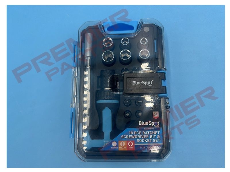 18 PCE Ratchet Screwdriver Bit and Socket Set
