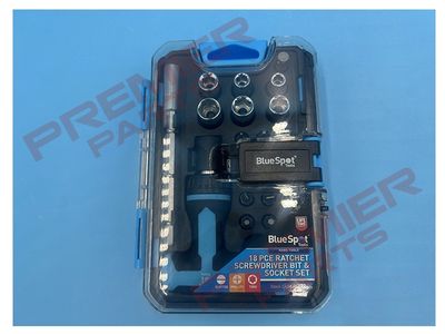 18 PCE Ratchet Screwdriver Bit and Socket Set