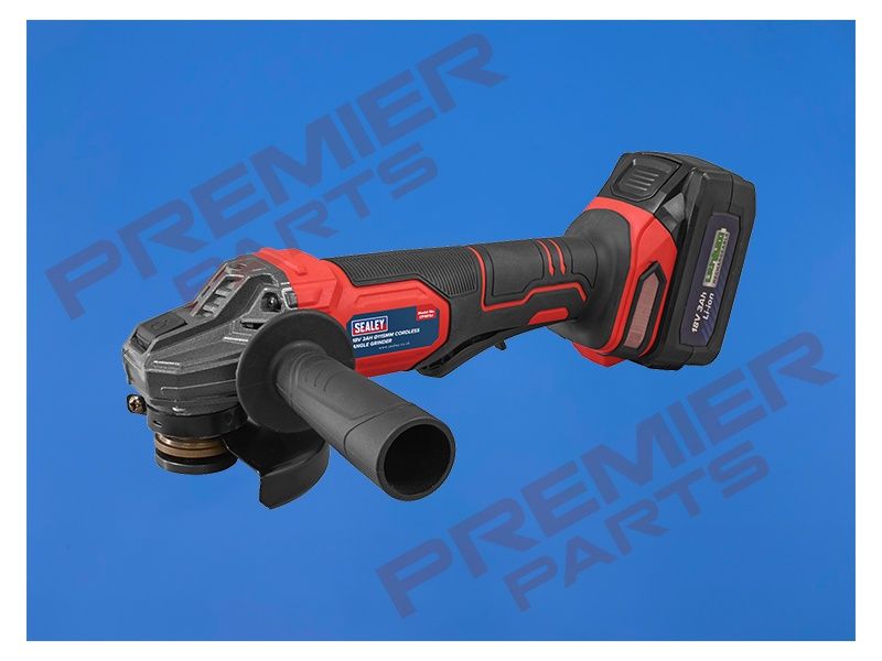 115mm Cordless Angle Grinder 18V 3Ah - Red