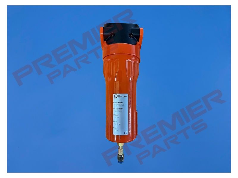 EnzAir UCP12N 1/2&quot; In Line Filter 0.01 Micron 42 CFM Auto Drain