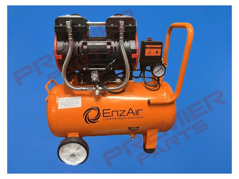 EnzAir 1500W30L Oil Free Silenced Diaphragm Compressor 30L 6 CFM