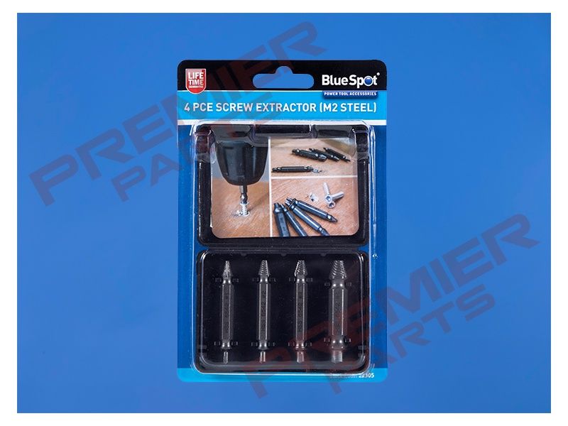 4 PCE Screw Extractor (M2 Steel)