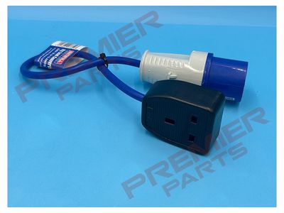 Fly Lead 240V 3-Pin Plug to 240V 3-Pin Socket &amp; 35cm Lead