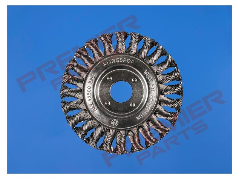 BR 600 Z Wheel brush, knotted wire for steel, 125x14mm thread M14 0.5 Steel