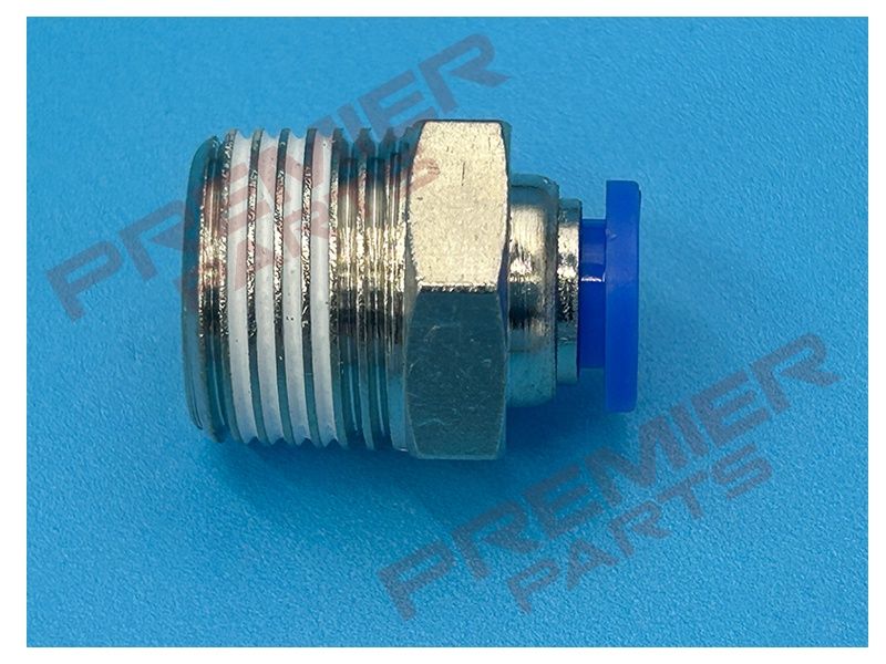 PUSH FIT STUDS 8MM X BSPT MALE, THREAD SIZE: 3/8