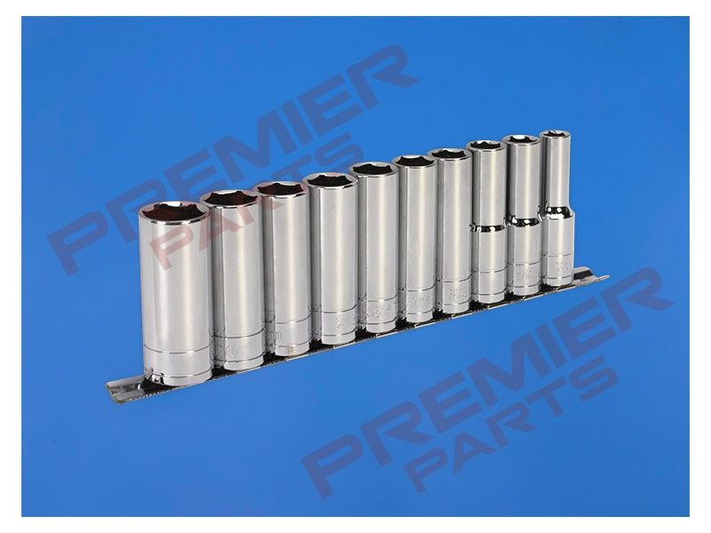 Socket Set 10pc 1/2&quot;Sq Drive 6pt Deep WallDrive® Metric S0502