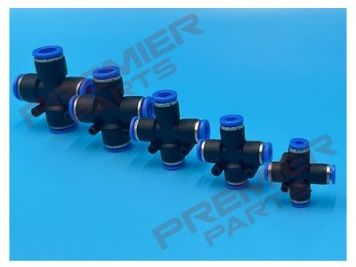 PUSH FIT CROSS FOR METRIC TUBE