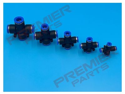 PUSH FIT CROSS FOR METRIC TUBE