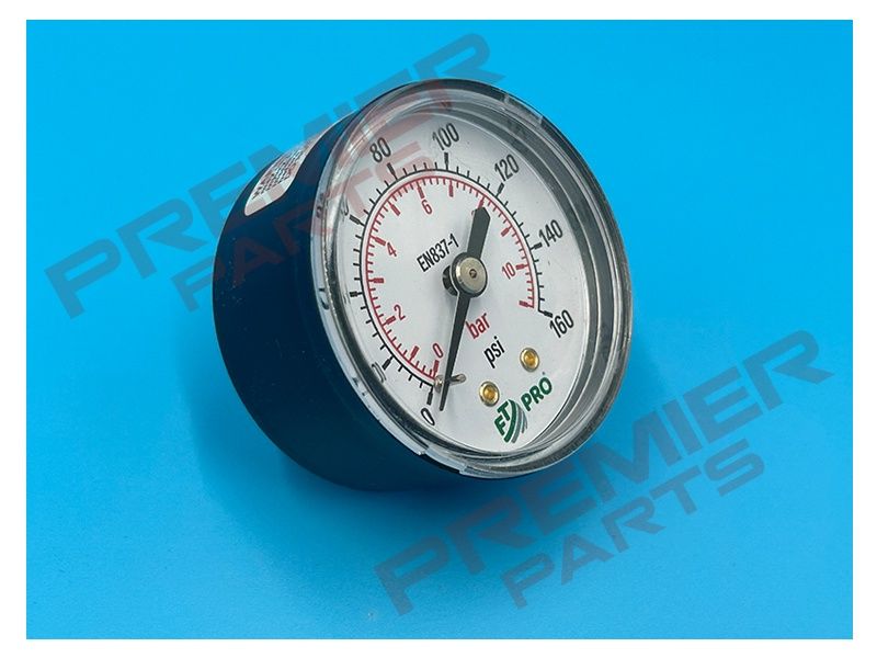 50MM PRESSURE GAUGE 0-10 BAR 1/8 BACK ENTRY