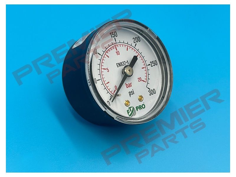 50MM PRESSURE GAUGE 0-20 BAR 1/8 BACK ENTRY