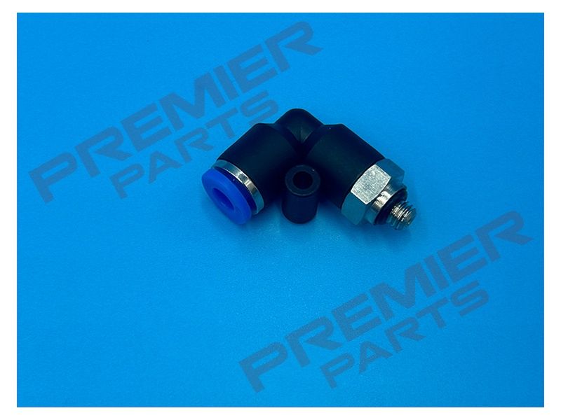 PUSH FIT SWIVEL ELBOW 4MM X MALE BSPT, THREAD SIZE: M5