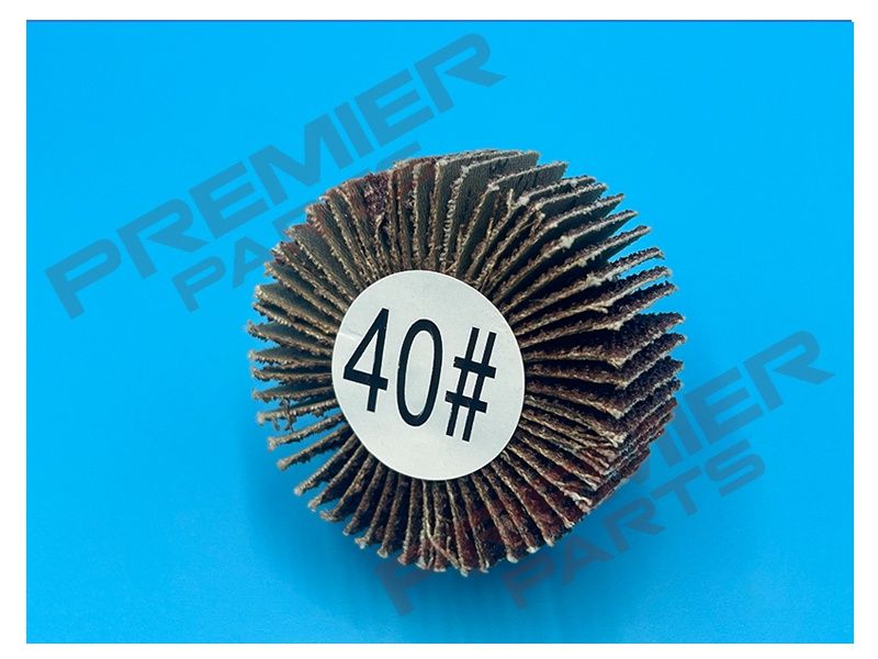 50 x 25mm Abrasive Flap Wheel with 6mm Shaft 40/60/80 Grit Each, GRADE: 40GRIT